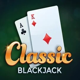 Classic Blackjack logo by Red Tiger Gaming at Bonuskong Casino